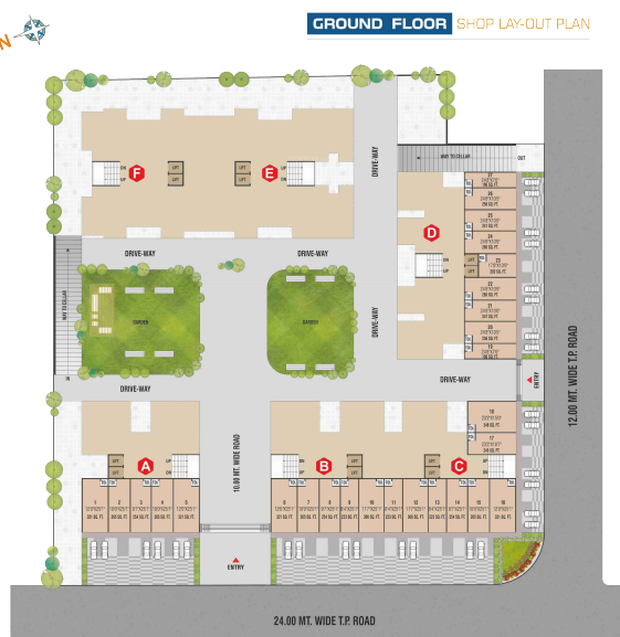  shalin-enclave Cluster Plan for ground Floor