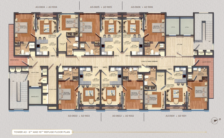  residences Tower 1 Cluster Plan