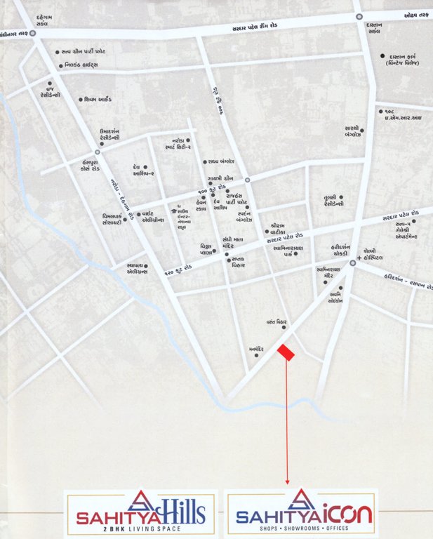  sahitya hills and icon Images for locationPlan