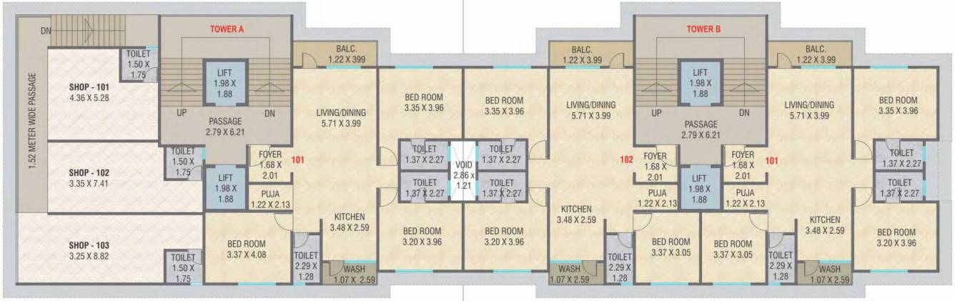 radha krishna heights Cluster Plan