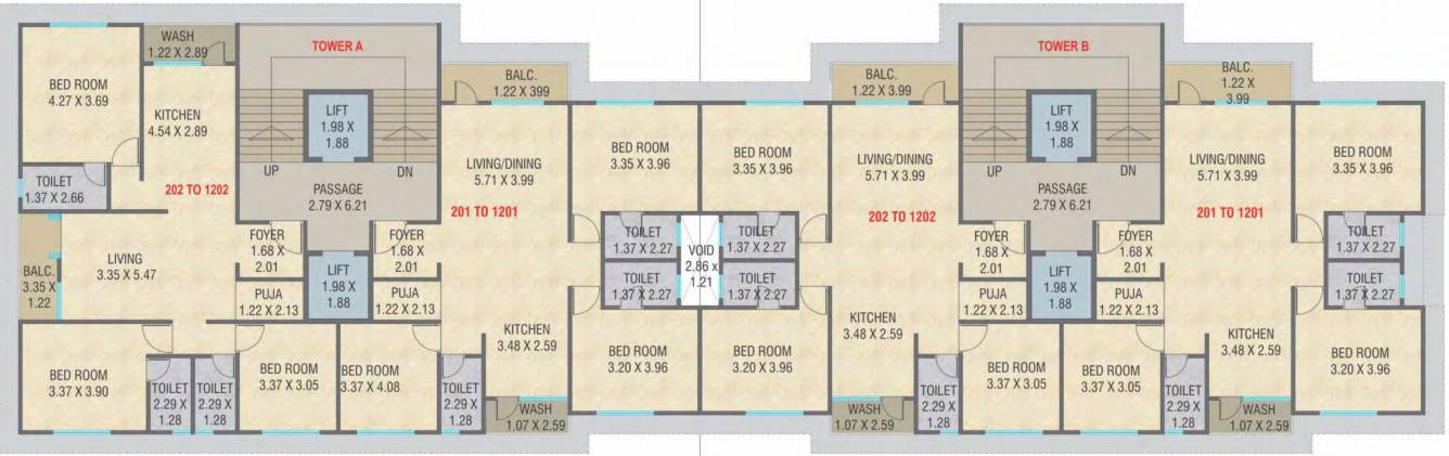 radha krishna heights Cluster Plan