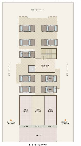  exotica Cluster Plan for ground Floor