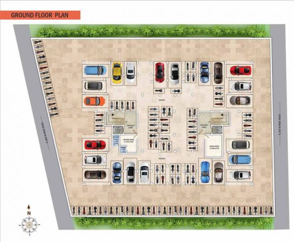  yamuna-apartments Cluster Plan