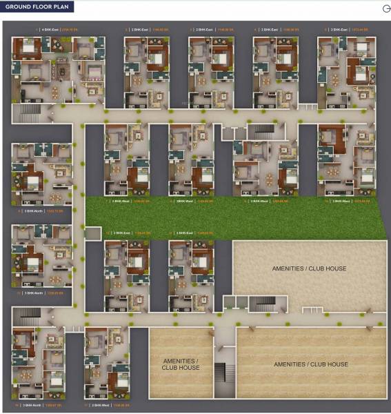  regalia Cluster Plan for ground Floor