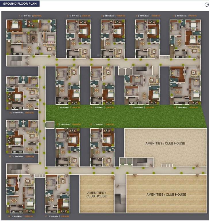  regalia Cluster Plan for ground Floor