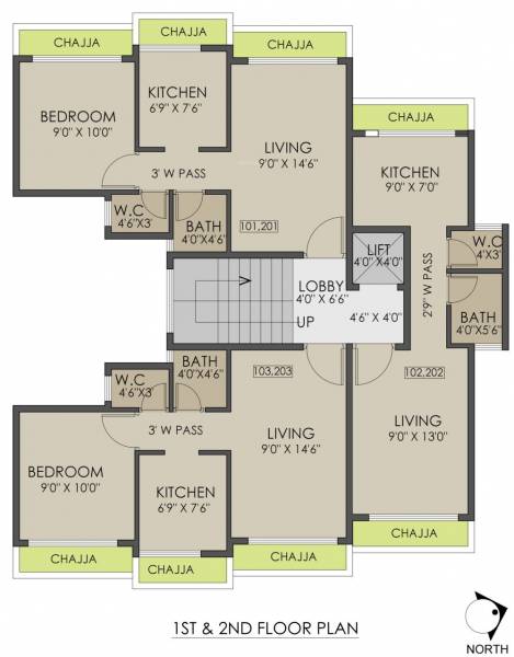  lata-pandhari-apartment Cluster Plan