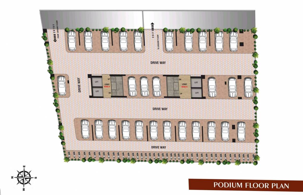 raj crest Cluster Plan