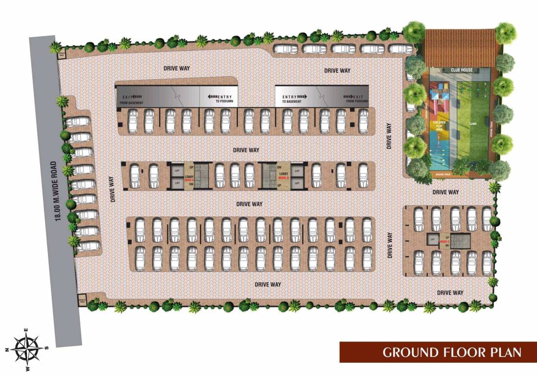 raj crest Cluster Plan