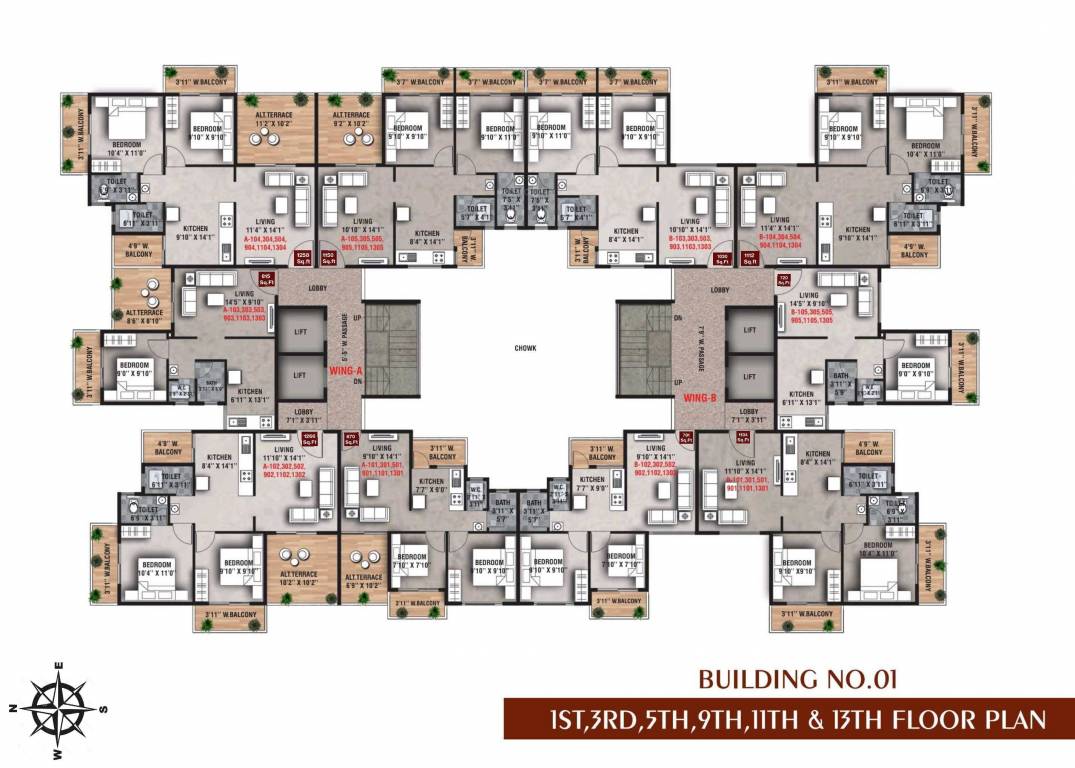 raj crest Cluster Plan