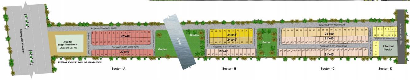 shri radha krishna residency Layout Plan