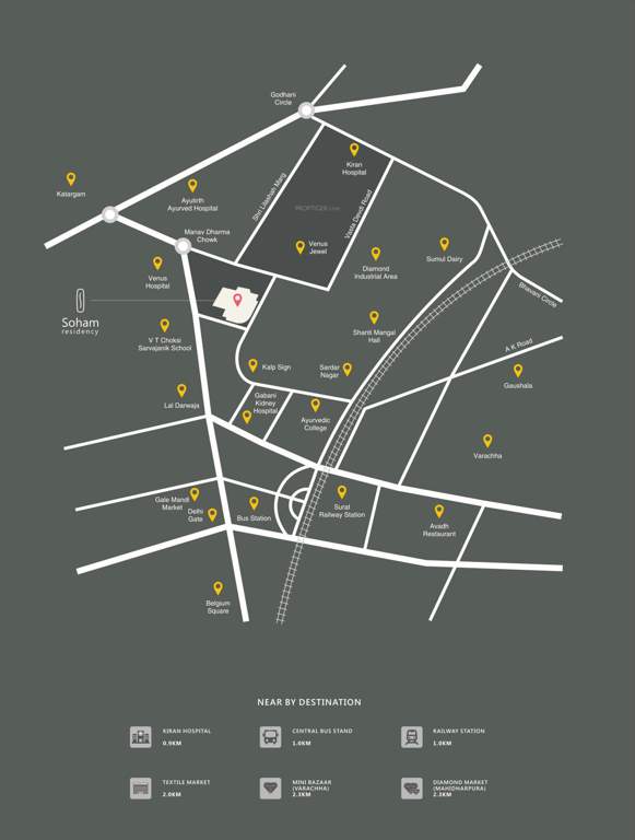  residency phase ii building a and f Location Plan