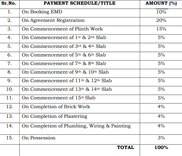 kreston-tower Construction Linked Payment (CLP) Payment Plan