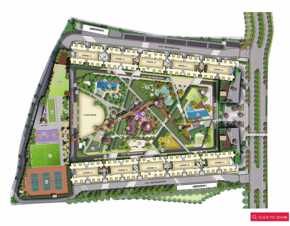  ten x habitat raymond realty tower k Master Plan