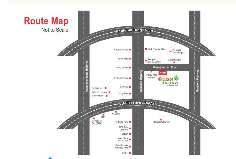  golden enclave Location Plan