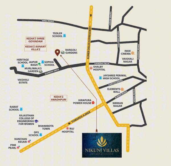  nikunj-villas-phase-i Location Plan