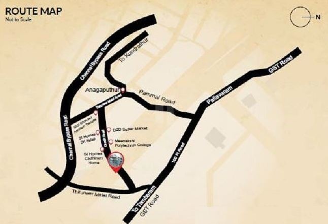 prasanthi nagar Location Plan
