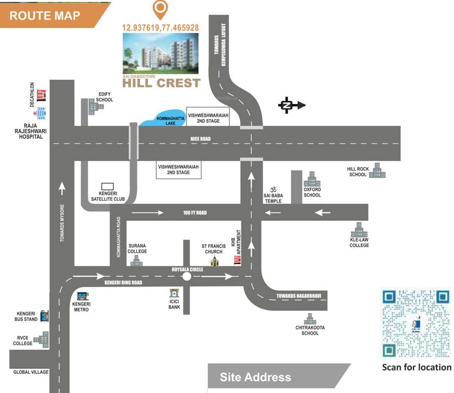 sai gangothri hill crest Images for locationPlan