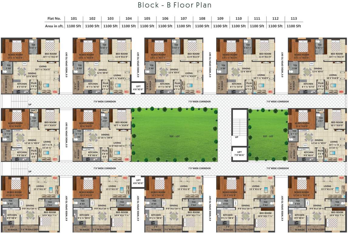  sri ayyappa sairam residency Cluster Plan