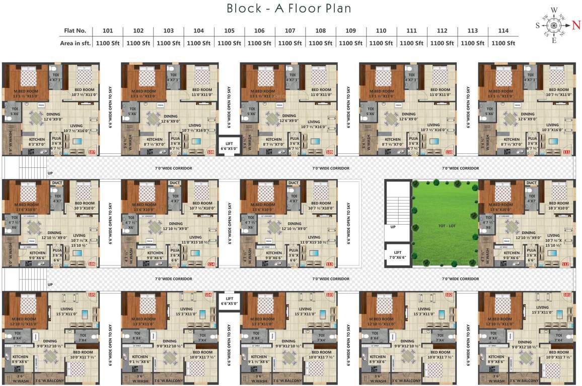  sri ayyappa sairam residency Cluster Plan