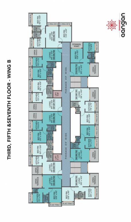  shashwat aangan building wing a and c Cluster Plan