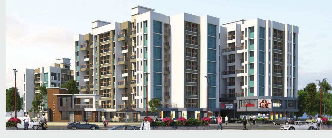 Elevation  shashwat aangan building wing a and c Elevation