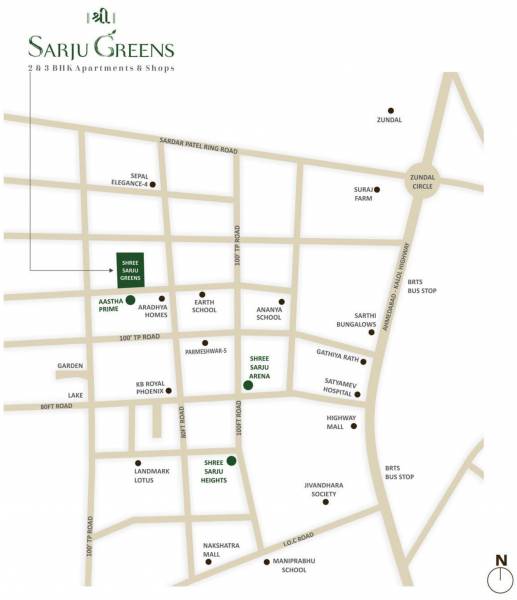  greens Location Plan
