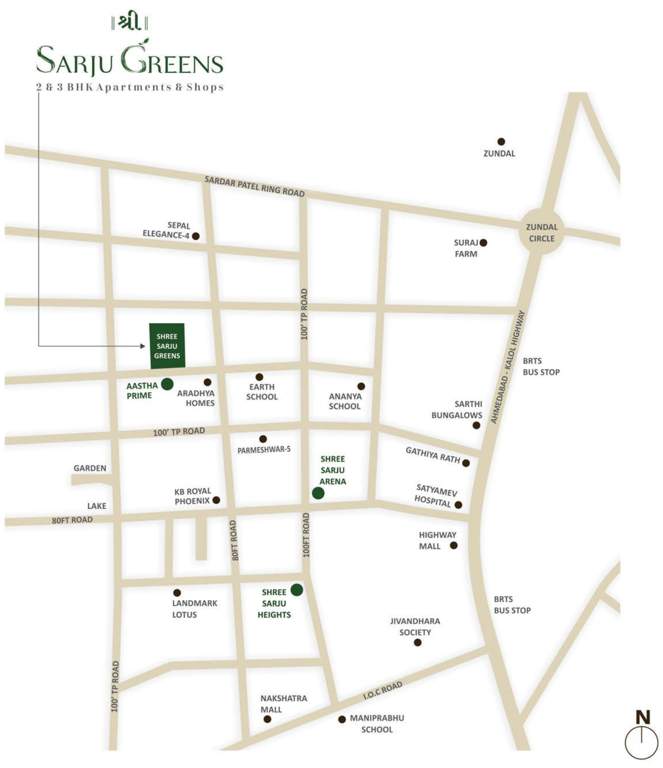  greens Location Plan