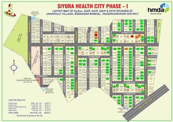  health city phase 1 Layout Plan