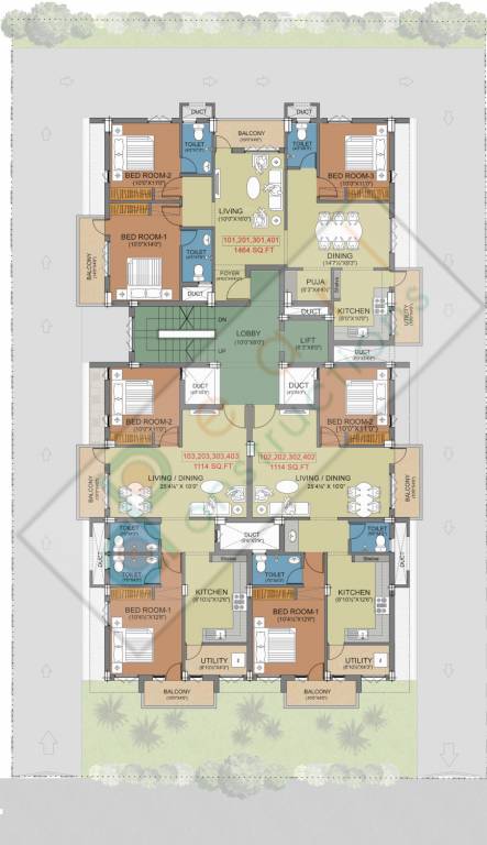 mm enclave Cluster Plan