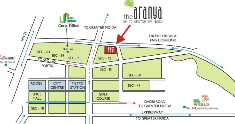  the-aranya Images for Location Plan of Unnati The Aranya