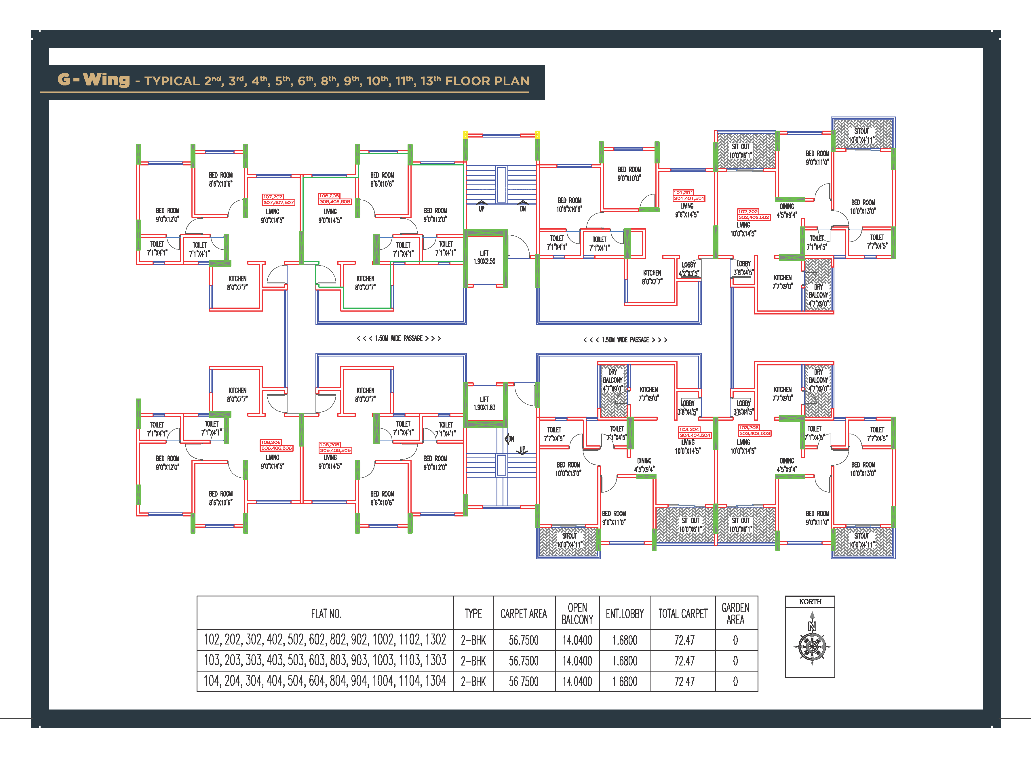 hermosa casa Tower 1 Cluster Plan