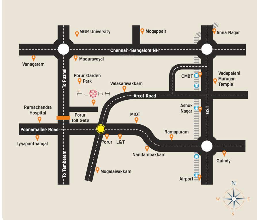  flora diamond Location Plan