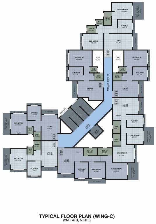  emeralds Wing C Cluster Plan
