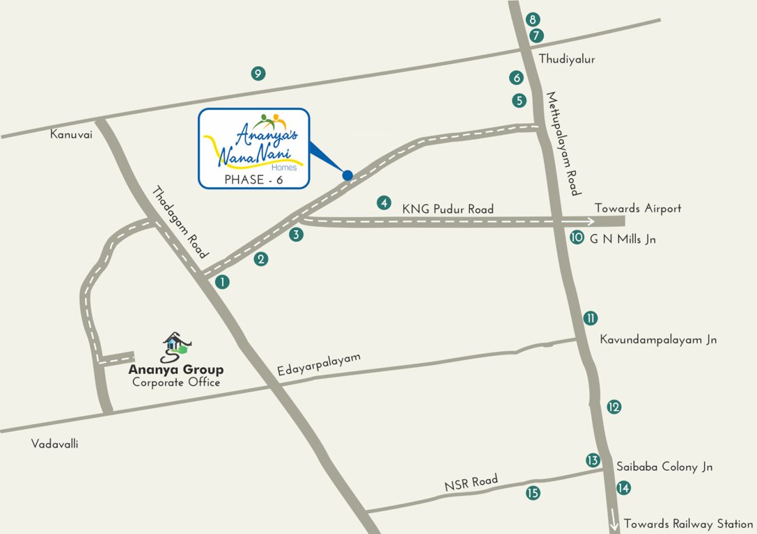  nana nani homes phase vi Location Plan