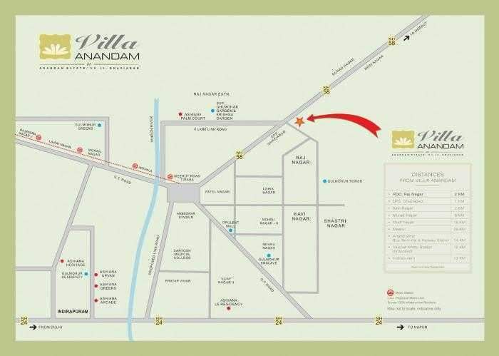  villa anandam Location Plan