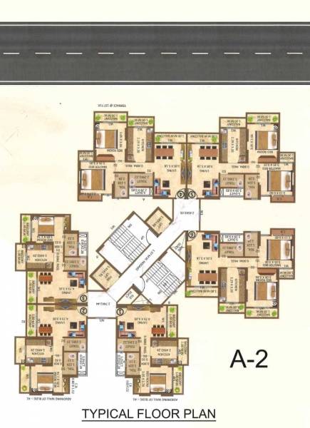  palm-vista-a1-&-a2 Cluster Plan