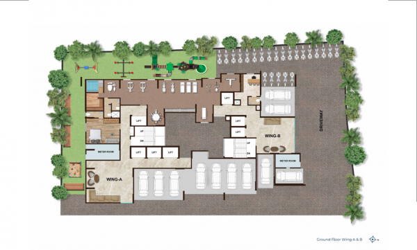 layoutPlan of Urban BKC Crown