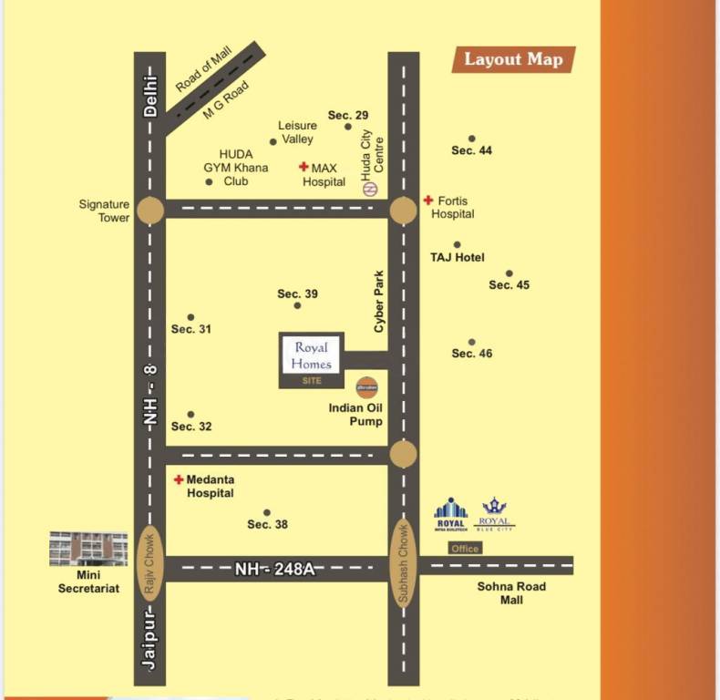  royal homes Location Plan