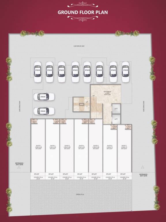  precious emerald Cluster Plan for Ground Floor