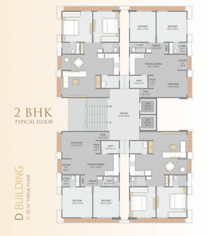  spalex Cluster Plan for Tower D from 1st to 10th Floor