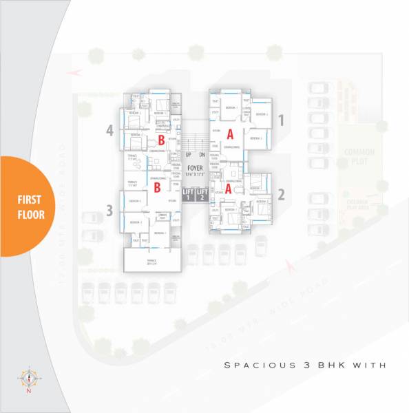  swasthi Cluster Plan for 1st Floor