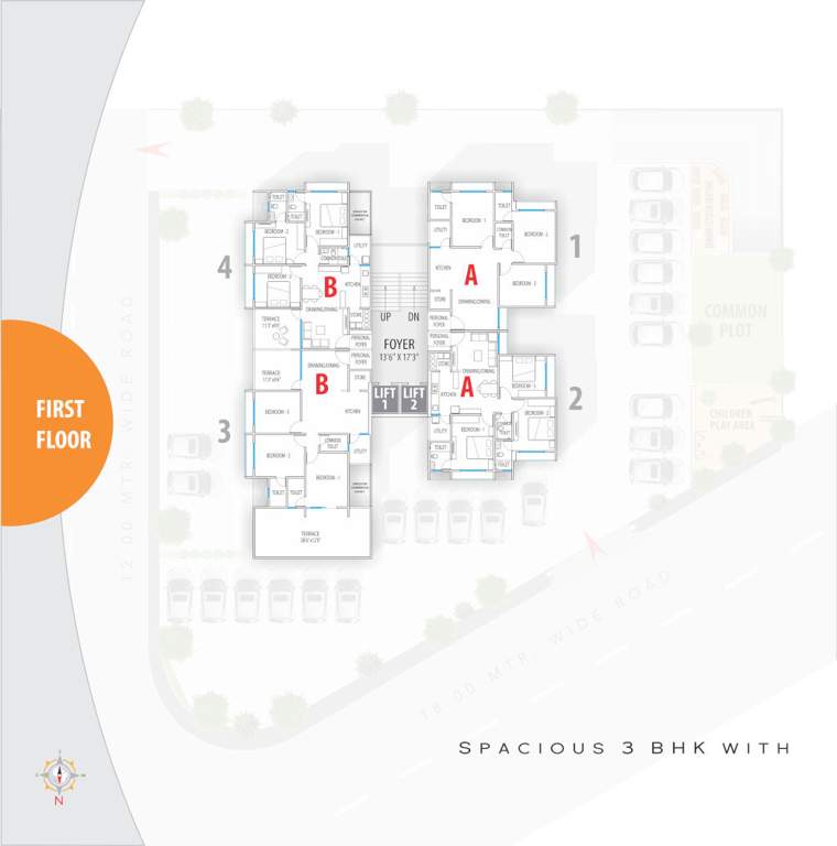  swasthi Cluster Plan for 1st Floor