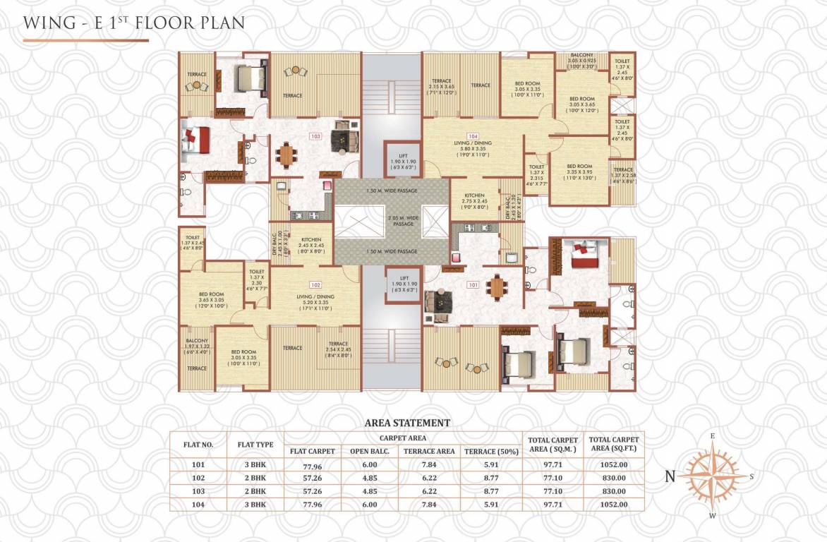  arv regalia Tower 4 Cluster Plan