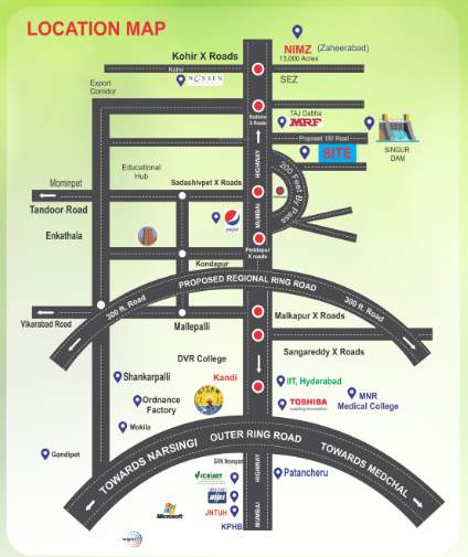  sri krishna enclave Location Plan