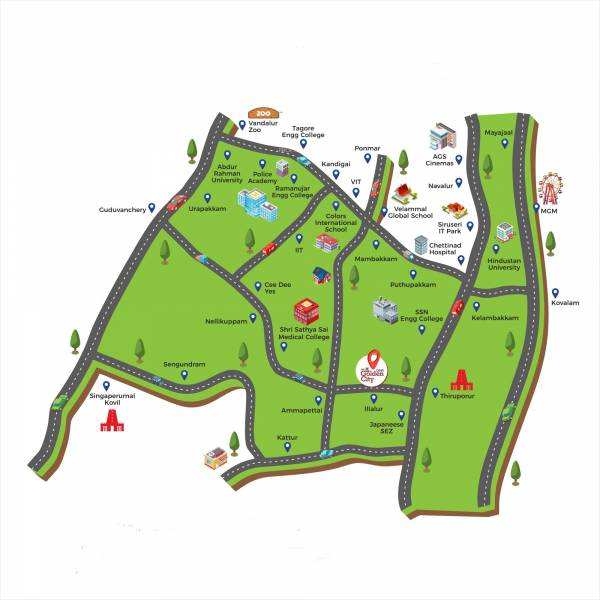  omr-golden-city Location Plan