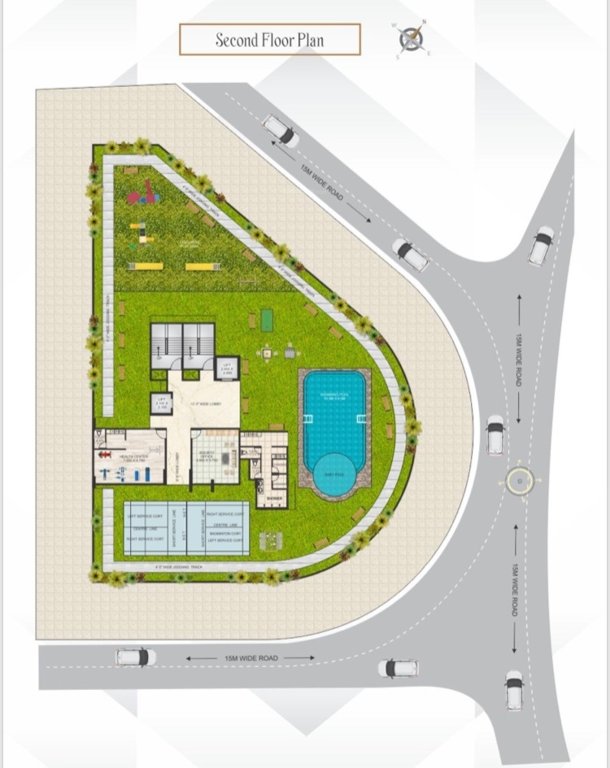  parvati garden Cluster Plan for 2nd Floor