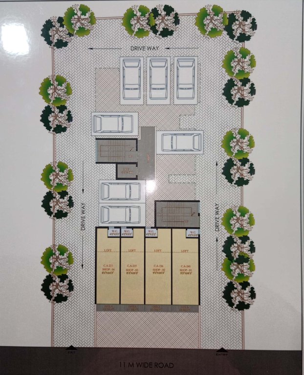  plaza Millennium Plaza Cluster Plan for ground Floor