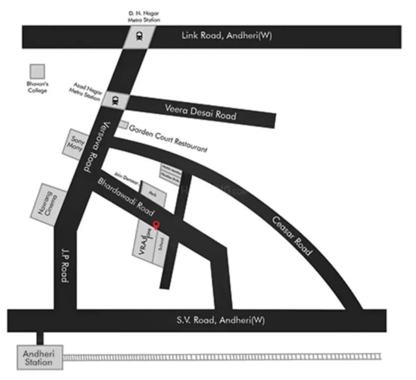  vraj one andheri sheetal dhara premises chsl Location Plan