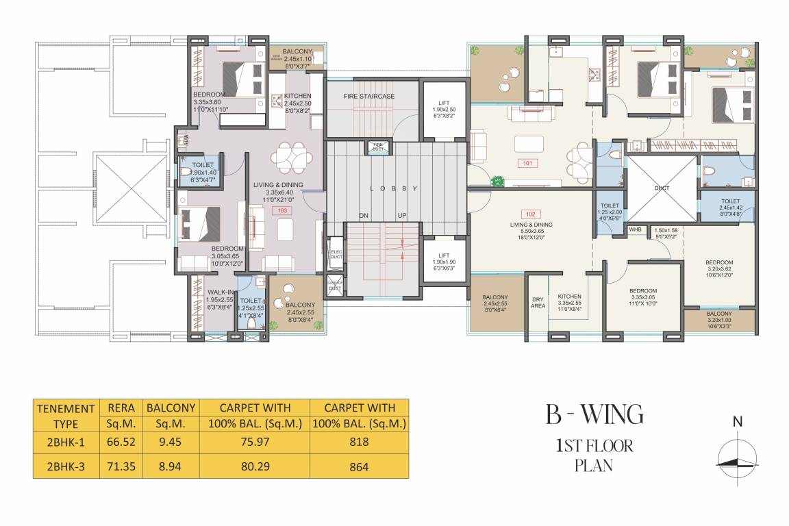  serenity Tower 2 Cluster Plan for 1st Floor