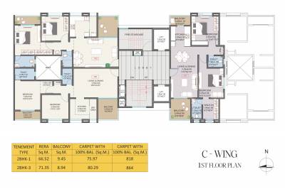  serenity Tower 3 Cluster Plan for 1st Floor